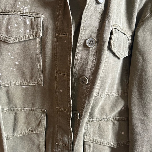 Zara Olive Green Utility Jacket - Picture 3 of 4